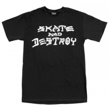 [트래셔] Skate And Destroy Tee - Black