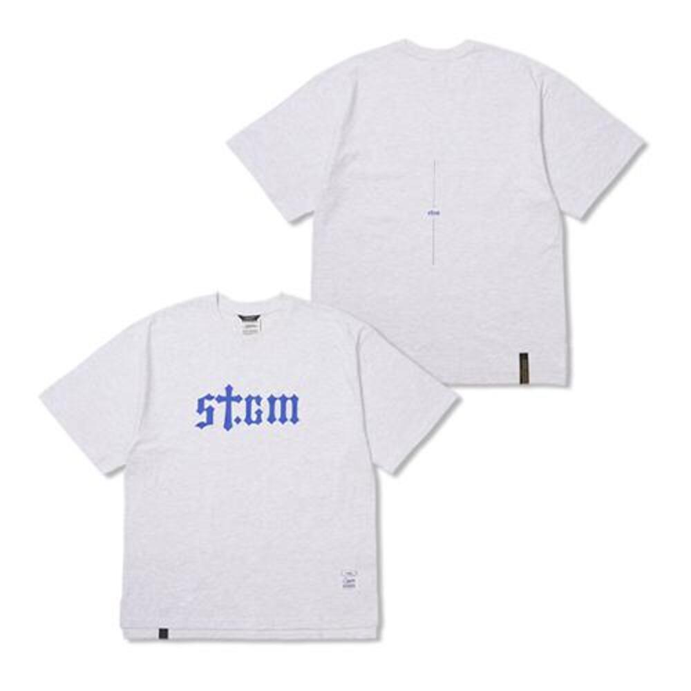 [스티그마]  STGM Logo Oversized Short Sleeves T-Shirts White melange