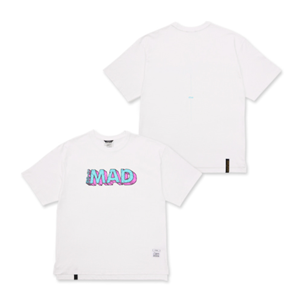 [스티그마] Mad Oversized Short Sleeves T-Shirts -  White