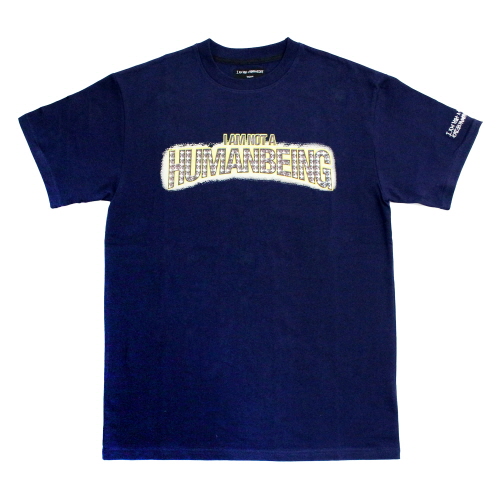 [아임낫어휴먼비잉] Bling Logo T-Shirts - Navy